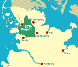 Landkarte mit ETS-Region